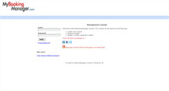 Desktop Screenshot of console.mybookingmanager.com